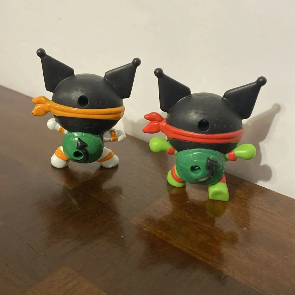 McDonalds Hello Kitty X Ninja Turtles Michelangelo Leonardo Figures
